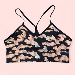 Cute Reebok ID train camo open back skinny strap sports bra